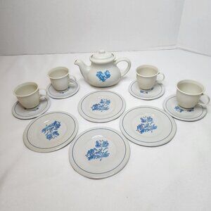 Vintage Tea Party Pfaltzgraff Yorktowne Stoneware Tea Set
